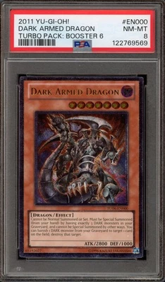Yu-Gi-Oh! Dark Armed Dragon Turbo Pk. 6 Ultimate Rare TU06-EN000 PSA 8 - Image 1 of 2