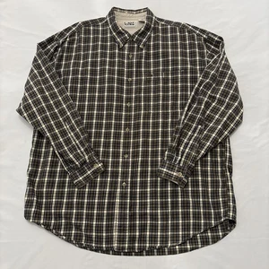 VTG ✅ LL Bean Shirt Men Plaid Tan Blue Green Check Long Sleeve Button ODD47 ✅ XL - Picture 1 of 11