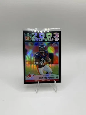2004 Topps Chrome Black Refractor /100 Clinton Portis #159 Broncos Football - Image 1 of 2