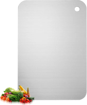 1 Tagliere Acciaio Inox Professionale, Tagliere in Titanio per Cucina, Taglieri  - Immagine 1 di 4