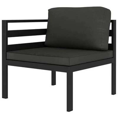 Corner Sofa Anthracite Aluminum 27.6 x 27.6 x 25.4 in - Image 1 of 4