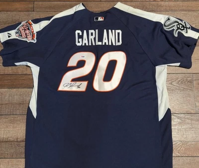 Camiseta 2005 Jon Garland AUTO PSA American League MLB All-Star Game Detroit - Imagem 1 de 2