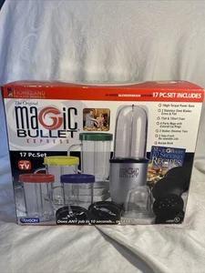 The Original Magic Bullet 17 Piece Set Hi Speed Blender Mixer System NEW in box - Picture 1 of 7