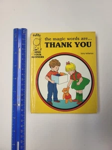 1986 TUFFY Mind Your Manners The Magic Words are.....Thank You BOARD BOOK - Picture 1 of 7