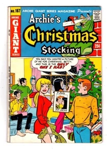 ARCHIE GIANT SERIES MAGAZINE 167, VF- (7.5), ARCHIE'S CHRISTMAS STOCKING 1970 * - Picture 1 of 2