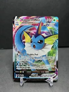 VAPOREON VMAX 030/203 SWSH07: EVOLVING SKIES HOLO POKEMON TCG - Foto 1 di 10
