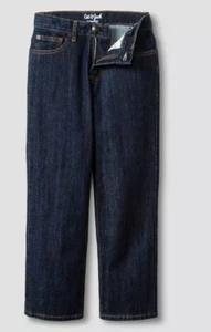 🐻 Cat & Jack Jeans Size 7 Relaxed Straight Adjustable Waist NWT - Picture 1 of 5