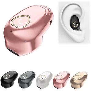 Bluetooth Headset Noise Canceling Mini Wireless Earphone Earbud for Cell Phones - Picture 1 of 17