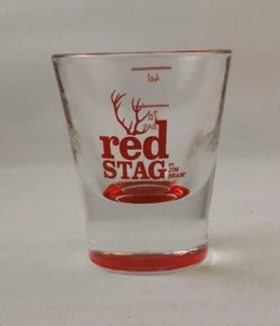2 Red Stag by Jim Beam Shotgläser, 2 und 4 cl Eichstrich, Whisky, 2 Stück, Neu! - Bild 1 von 3