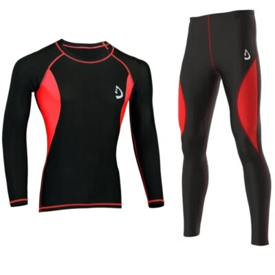 New Mens Skin Fit Tights Compression Baselayer Gym Workout Running Active Tight - Image 1 of 4