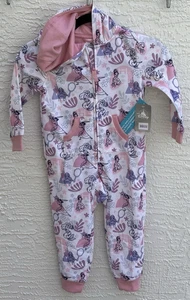 New W/Tags US Size 4T Disney Princess One Piece Sleeper For Girls - Picture 1 of 3
