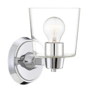 Park Harbor PHVL3001PC Polished Chrome Windsor Gate 1-Light Bath Wall Sconce - Picture 1 of 2