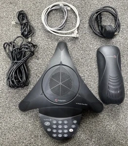 Polycom SoundStation 2 Display Conference Phone 2201-16000-601 with PSU SoundSta - Picture 1 of 4