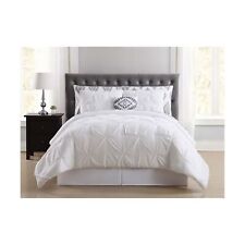 Truly Soft Everyday Pleated Bed in a Bag, Full, Pueblo White