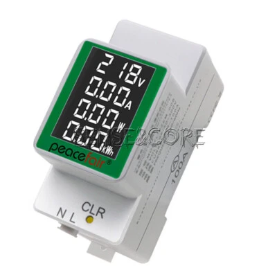 MARKENLOS 100A Digital Power Energy Voltmeter Ammeter Watt Kwh Power Meter AC220V 50V-300V