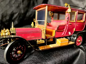 Franklin Mint 1908 Rolls-Royce Silver Ghost Plum 1:24 Scale Inv. #1058 - Picture 1 of 5