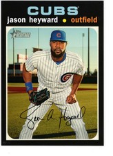 Jason Heyward 2020 Topps Heritage 5x7 #427 /49 Cubs 