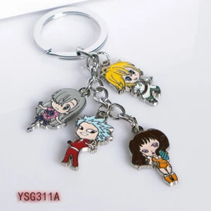 Llavero colgante llavero anime The Seven Deadly Sins personajes cosplay - Imagen 1 de 4