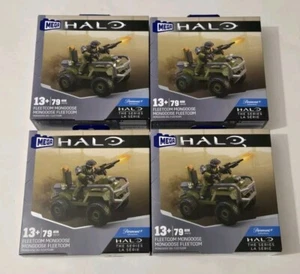 MIB Lot Of 4 Halo Universe Mega Construx Fleetcom Mongoose Building Sets - Picture 1 of 6