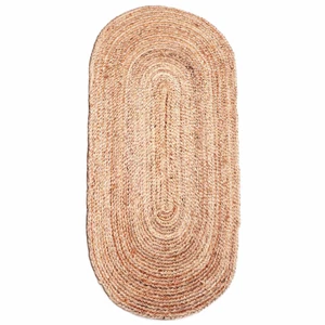 Jute Teppich Oval geflochten Emma 120 x 70cm - Bild 1 von 10