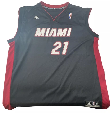 Miami Heat Hassan Whiteside 21 NBA Adidas Men's Basketball Jersey Black XL Cover