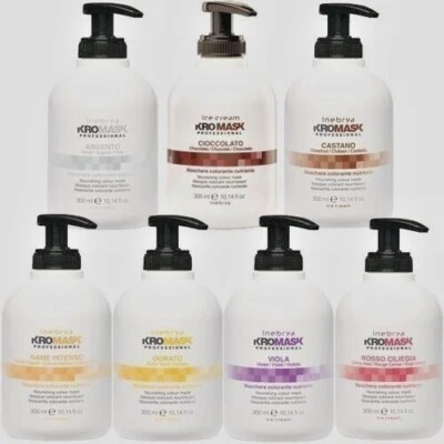 2 x Inebrya Colour Depositing Mask 300ml SILVER LAVENDER CHESTNUT CARAMEL VIOLET - image 1 of 4