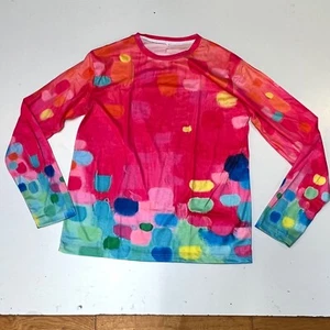 Long Sleeve Women's Top Sz XL Polyester. Multicolored. Pullover - Picture 1 of 4