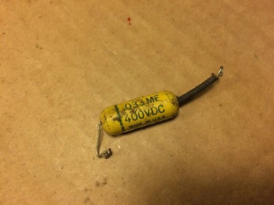 Tapa Tono Guitarra Condensador Mostaza Astron .033 uf 400v De Colección  Foto 1 de 2