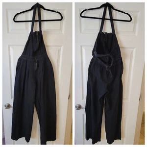 Free People Jumpsuit Damen Small Call On Me Einteiler weites Bein schwarz - Bild 1 von 16
