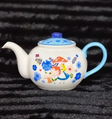 Alicia en el País de las Maravillas Paraíso Jardín Cerámica Tetera Seta Primavera Disney Pascua Foto 1 de 4