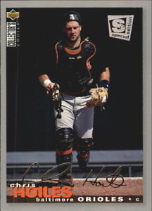 1995 Collector's Choice SE Silver Signature Baseball Card #158 Chris Hoiles