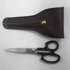 Tijeras de cocina Cutco y funda de cuero solapa latón remaches a presión bucle de cinturón 77 JB EE. UU. - Imagen 1 de 23