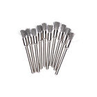 New 10Pc Mini Wire Brush Brushes Cup Wheel For Grinder Or Drill 3X5mm  Fashrs^^I