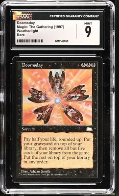 DOOMSDAY Weatherlight Rare CGC 9 Vintage MTG [Nostalgium] - Image 1 of 2