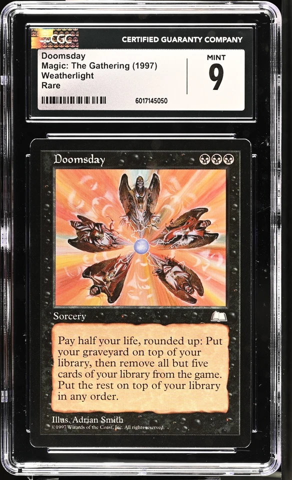 DOOMSDAY Weatherlight Rare CGC 9 Vintage MTG [Nostalgium] - Image 1 of 2