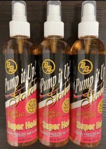 BB Pump It Up Gold Super Hold Styling Spritz Finishing Styling Shape Hair Spray8 - Picture 1 of 3