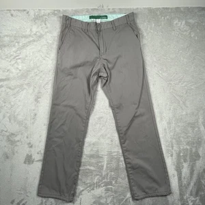 Toddland Pants Mens 30 Gray Chino Casual Straight Leg Cotton Polyester Blend - Picture 1 of 12