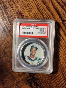 1987 Topps Coins #46 Darryl Strawberry PSA 9 - Bild 1 von 2