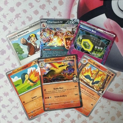 Ethan's Typhlosion Pre-Built Pokémon Deck - Standard Format 2025 - Image 1 of 2