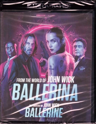 FROM THE WORLD OF JOHN WICK BALLERINA 4K ULTRA HD & BLURAY SET with Keanu Reeves - Изображение 1 из 2
