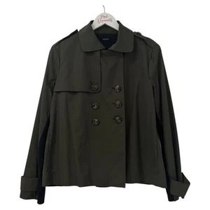 Joseph Damen Khaki Grün Trenchcoat Mac Jacke ~ Gr. 42 UK 14 - Bild 1 von 11