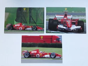 Rare Set of 3 Ferrari F1 Cards Schumacher Massa Gene by Golinelli F-1 Postcard - Picture 1 of 10