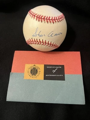 HANK AARON Signed National League Ball Autograph Upper Deck Authenticated (UDA) - Image 1 of 4