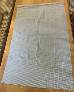 Colefax & Fowler Small Blue Check Fabric, Used, 125 Cm Length And 75cm Width (2) - Picture 1 of 3