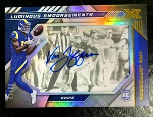 VAN JEFFERSON 2020 PANINI XR ROOKIE REF LUMINOUS ENDORSEMENTS AUTO#33/99!RAMS WR - Picture 1 of 3