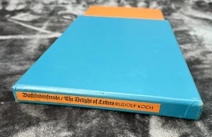 Delight of Letters Rudolf Koch Limited #27 Signed 1976 Slipcover EXCELLENT - Imagen 1 de 19