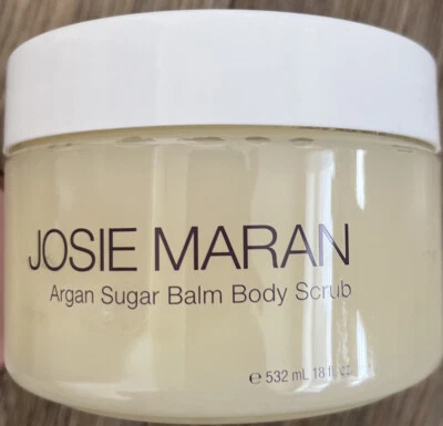 Josie Maran Argan Sugar Balm Body Scrub,Vanilla Pear, 18 Oz NEW SEALED - Image 1 of 2