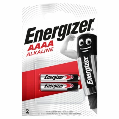 2 x Pilas Energizer AAAA Alcalinas 1.5V MX2500 E96 LR61 MN2500 Pack de 2 Foto 1 de 4
