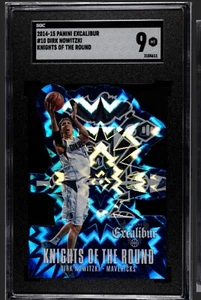 DIRK NOWITZKI 2014-15 Panini Excalibur Knights of the Round Die-Cut SGC 9 - Picture 1 of 2