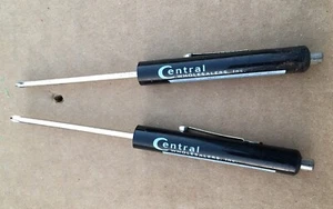 (2) HERRAMIENTAS CENTRALES CLIP DE BOLSILLO MAGNÉTICO MINI DESTORNILLADOR PHILLIPS HECHO EN EE. UU. - Imagen 1 de 3